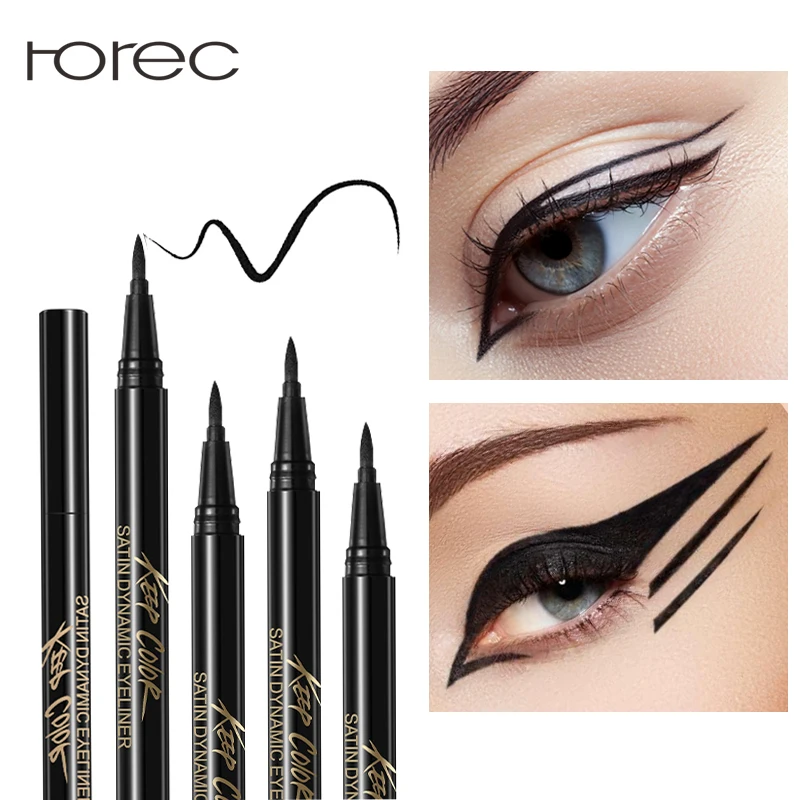 

ROREC Enhanced Liquid Eyeliner Sticker Eye Liner Gel Black Eye Pencil Waterproof Sweat Resist Charming Eyeliner Makeup Cosmetic
