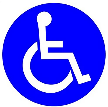 

Wootile 2" X 2" Set of 200 Disabled Wheelchair Handicap Round Vinyl Decal Sticker Label