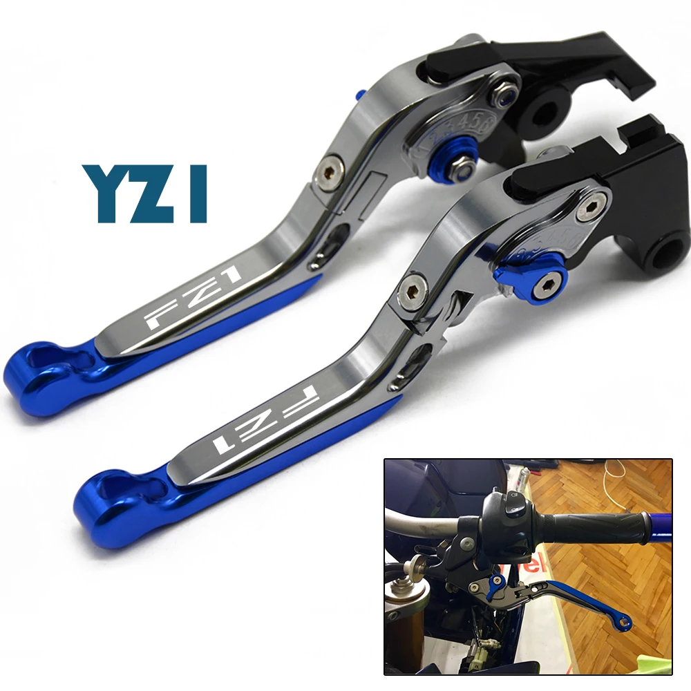 Motorcycle Brake Clutch Lever Folding Extendable For YAMAHA YZ1 FZ1 FAZER 2001-2005 2006-2013 2007 2008 2009 2010 2011 2012 2002