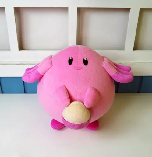 

Chansey plush toy anime Ash Ketchum Lucky cosplay plush doll 35cm high quality pillow free shipping