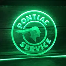 R089 Pontiac сервис светодиодный неоновый знак