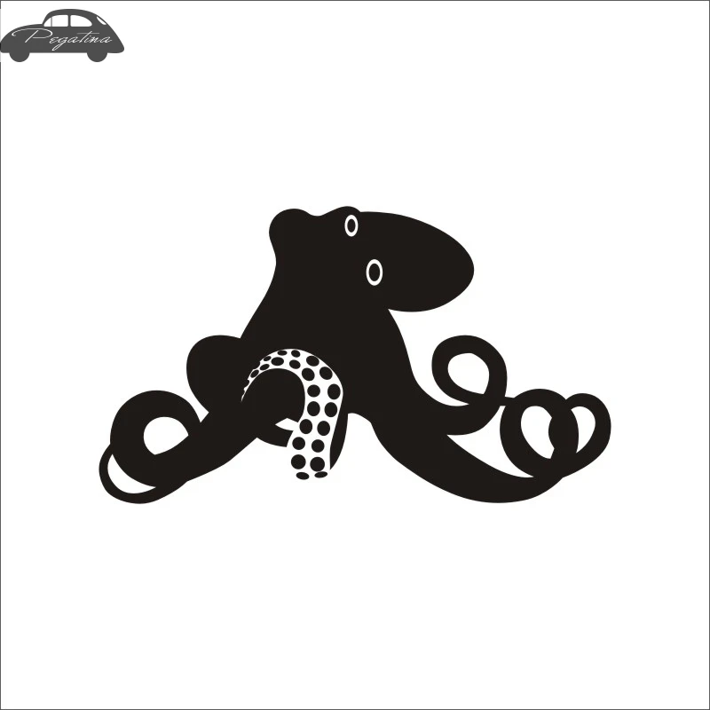 Pegatina Octopus Fish Squid Car Decal Sleeve-fish Posters Boat Decals Decor Mural Wall Sticker Angling Hooks Shop Vinyl