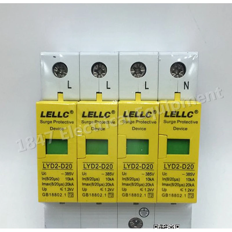 1 Pcs New House Surge Protector Protective Low Voltage Arrester Device 10KA~20KA D Max 385VAC | Обустройство дома
