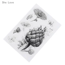 She Love Transparent Clear Silicone Stamp for DIY Scrapbooking Card Making Kids Fun Decoration Supplies