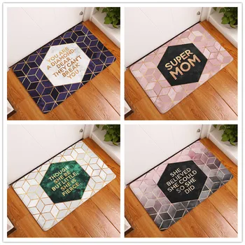 

2017 New Home Decor English Sentence Carpets Non-slip Kitchen Rugs for Home Living Room Floor Mats 40X60 50X80cm