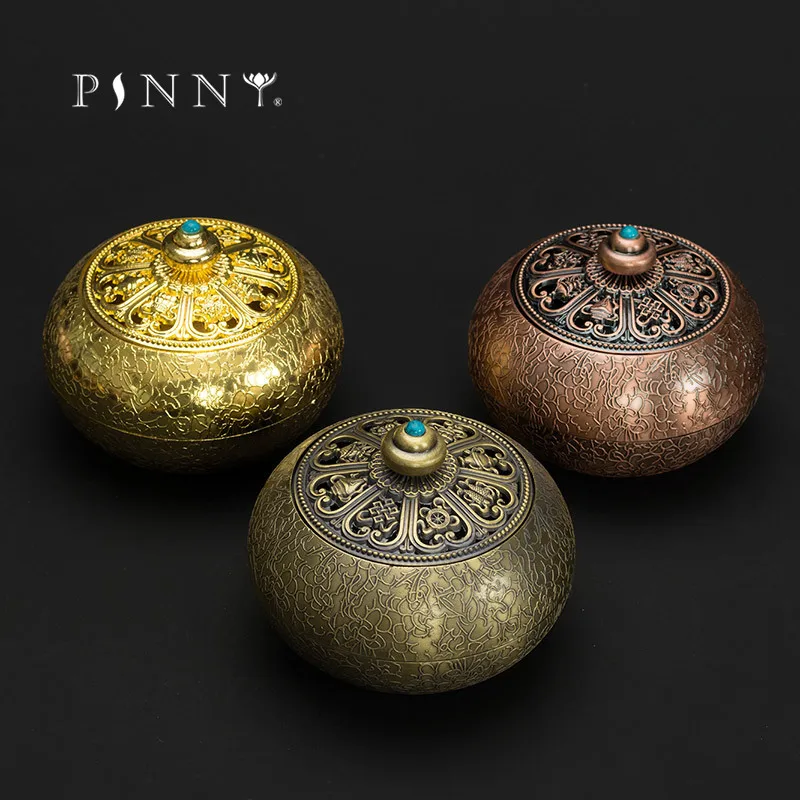 PINNY Alloy Retro Incense Burners Large Coil Sandalwood Censer Nepalese Metal Crafts Cone Incense Base Zen Decor PINNY Alloy Retro Incense Burners Large Coil Sandalwood Censer Nepalese Metal Crafts Cone Incense Base Zen Decor