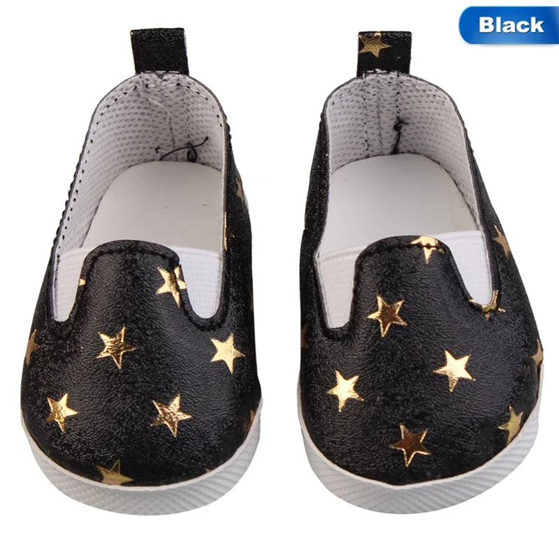 

Fashion White Sports Baby toy Dolls Fits American Dolls 18 Inch Boots Shoes For Girl Dolls