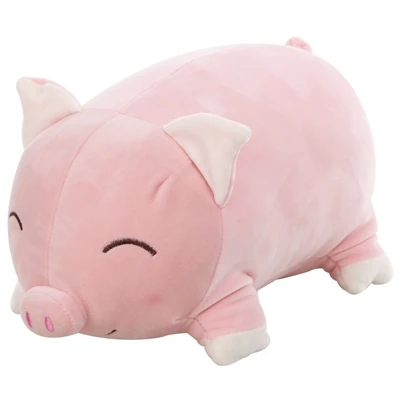 Dorimytrader New Cuddly Soft  Anime Pig Plush Toy Big Cartoon Fat Piggy Doll Animals Pillow for Kids Gift 28inch 70cm DY50171