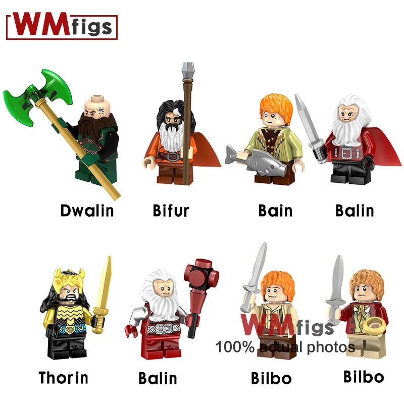 

Single Hobbit Dwalin Movie Legoingly The Lord of Rings Brick Building Blocks Bilbo Uruk-hai Figures Boys Gifts Toys for Children