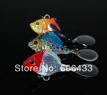 

10PCS Fishing Fish Metal VIB Lure Minnow Bass Crankbaits Tackle hook 3cm 15g Free shipping