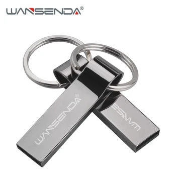 

WANSENDA Key Chain USB Flash Drive Waterproof Pen Drive 4GB 8GB 16GB 32GB 64GB Pendrive USB 2.0 Memory Stick Flash Drive