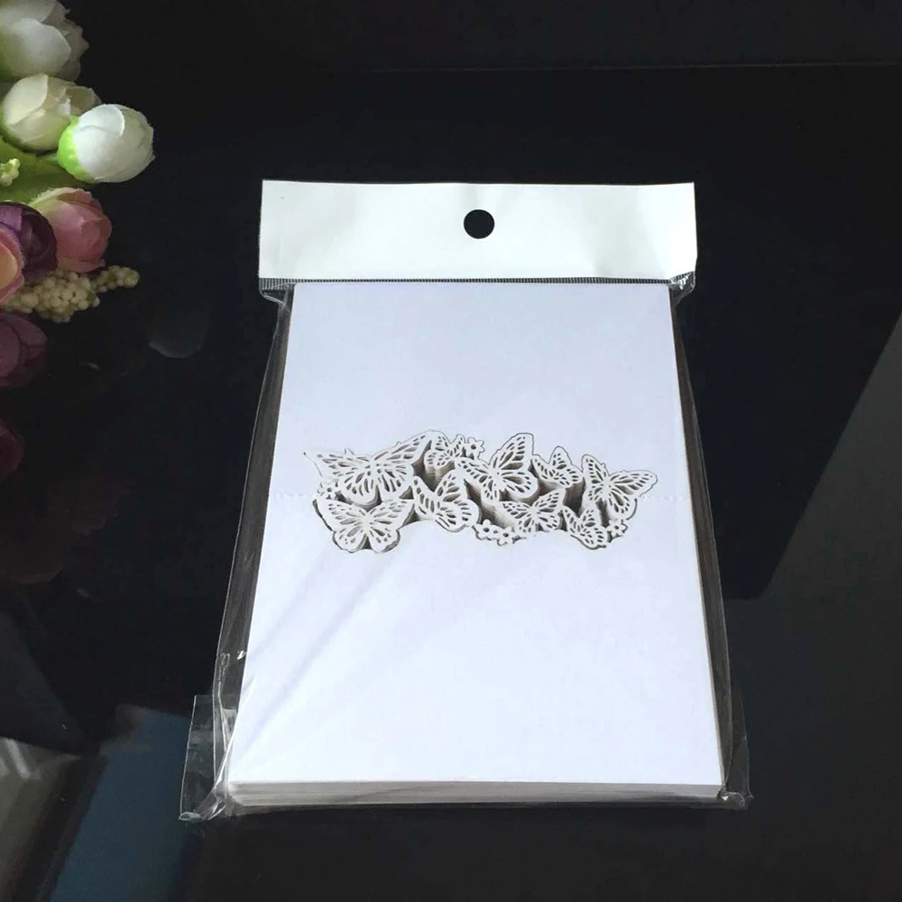  50pcs/pack 12*12cm Laser Cut Hollow Lace Seat card Vintage Table Number Name Card Place Cards Weddi - 33054011368