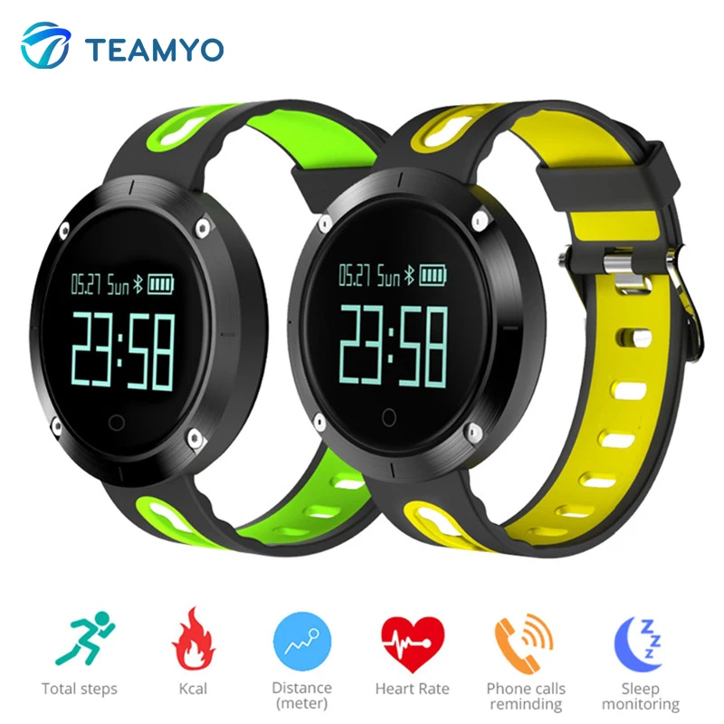Teamyo DM58 Sport smart wristband Blood Pressure Heart Rate Monitor Sleep Tracker Smart Wristband For iOS