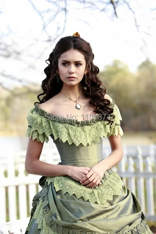 Vintage Nina Dobrev Victorian Era Ball Gown Corset Off The