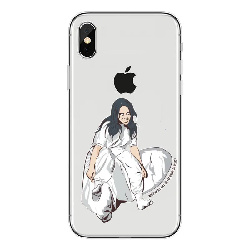 TPU Billie Eilish Халид Радуга blohsh Oceano Olhos ТПУ Macio Caso de Silicone грудь для Тампа корпорация Kenwood пожалуйста, найдите Para o iphone X 5 6 S Plus 7 8 XS MAX - Цвет: TPU