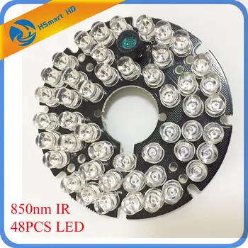

New Hot 48 LEDs 5mm Infrared IR 60 Degrees Bulbs Board 850nm For CCTV AHD TVI 1080P Wifi 60 Camera 60 Degree 15m Night Vision