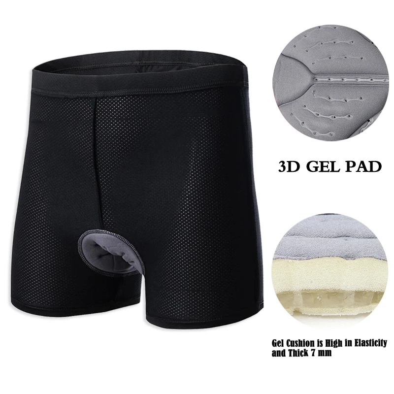 

Men's Cycling Underwear Mountain Breathable Bicycle Shorts Riding Cycling MTB 3D Padded Bike Undershorts Coolmax Tights Shorts