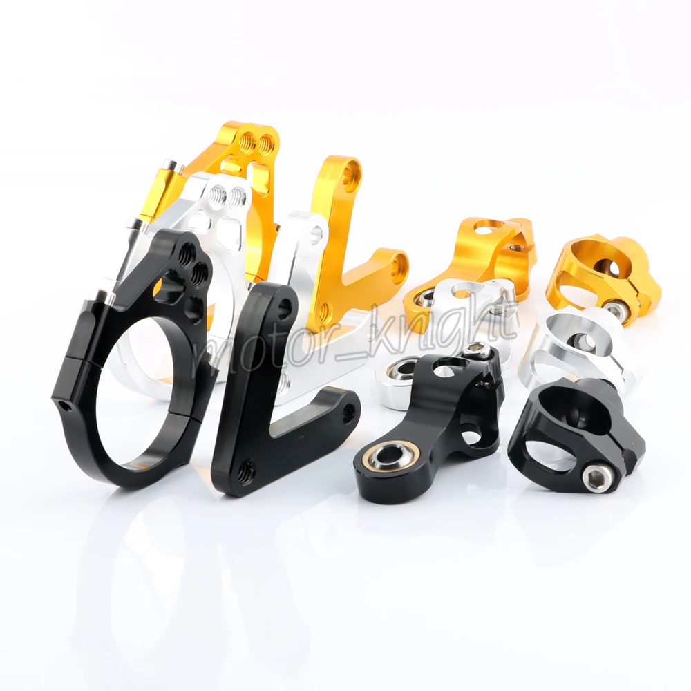 

CNC Aluminum Adjustable Motorcycles Steering Stabilize Damper Bracket Mount Kit For DUCATI 848 2008 2009 2010 Steering Support