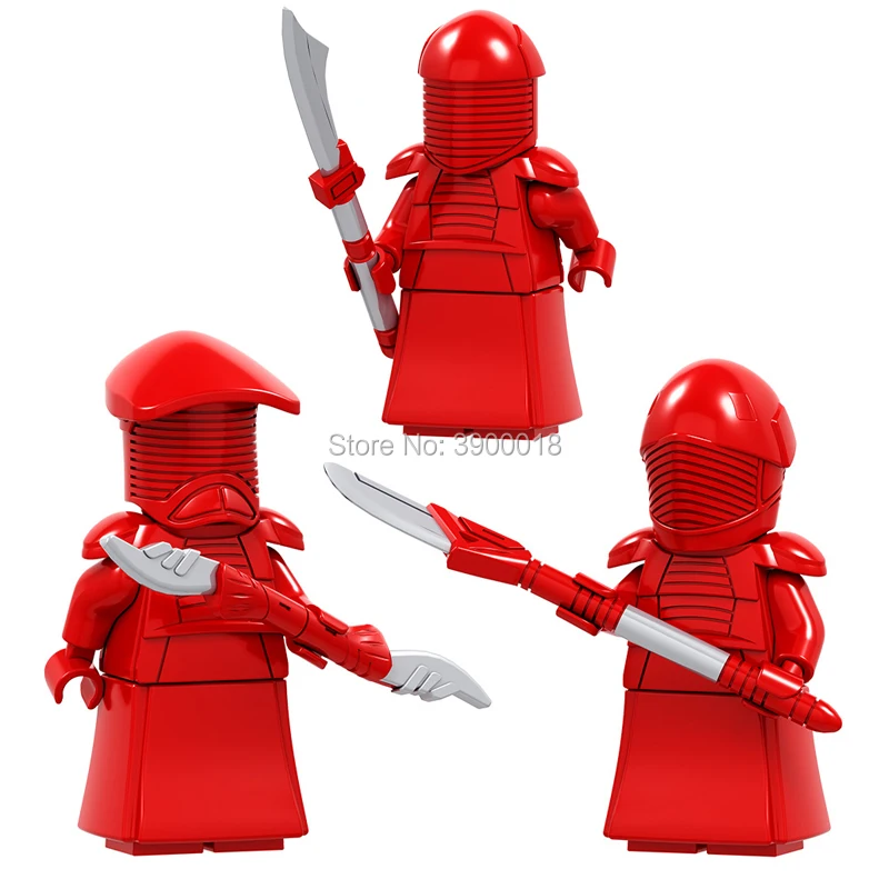 

For LEGOING Star Wars Praetorian Guard Royal Guard Luke Last Jedi Skywalker Anakin Bricks Building Blocks Education Toys FIGURES