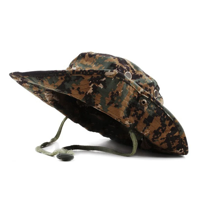 WOLFNROAD тактическая шапка для снайпера Мужская Спортивная походная Кепка камуфляжная охотничья шапка непальская Кепка Защита от солнца Рыболовная Шапка L-SZHY-01 - Цвет: Jungle