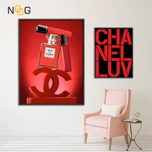 NOOG Fashion Wall Art Poster Wall Pictures Red COCO Posters And Prints Canvas Painting Canvas Prints For Nordic Living Room Deco NOOG Fashion Wall Art Poster Wall Pictures Red COCO Posters And Prints Canvas Painting Canvas Prints For Nordic Living Room Deco