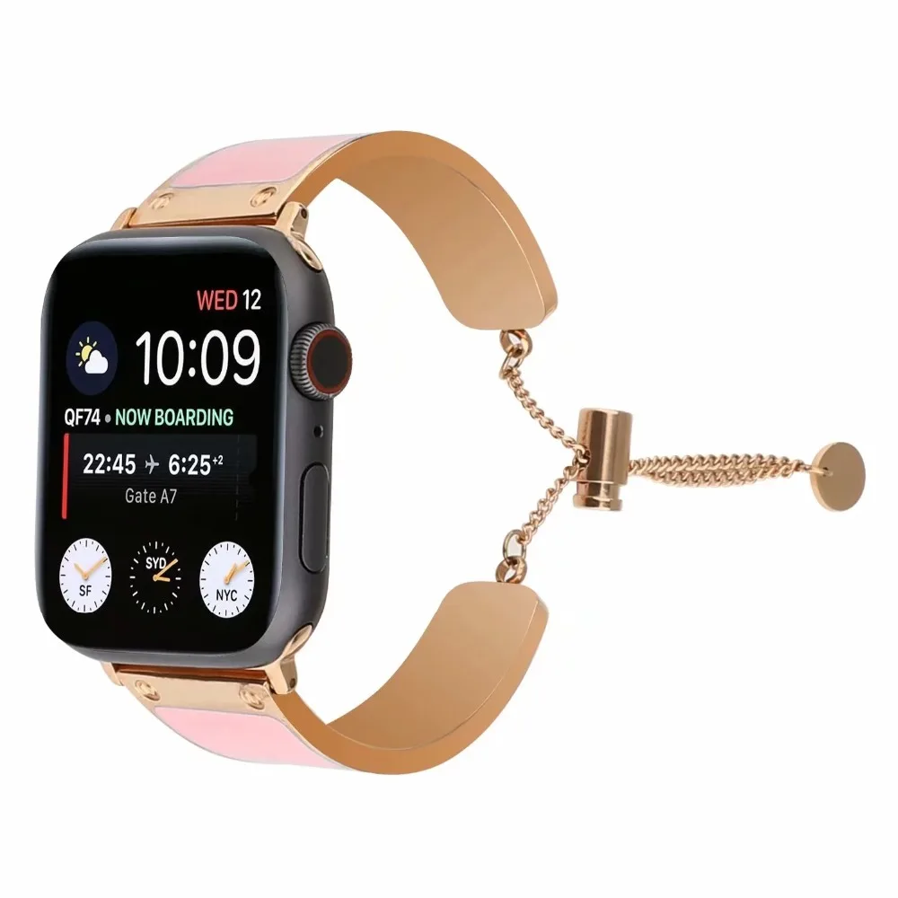 Простой ремешок для iwatch, 38 мм, 42 мм, 44 мм, 40 мм, браслет для Apple Watch, 38 мм, нержавеющая сталь, серия 4, 3, 2, 1