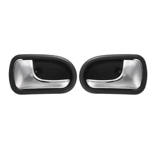Esquerda e Direita Traseira Frente Chrome Interior Maçaneta da porta Para Mazda 323 Protege BJ 1995 1996 1997 1998 1999 2000 2001 2002 2003