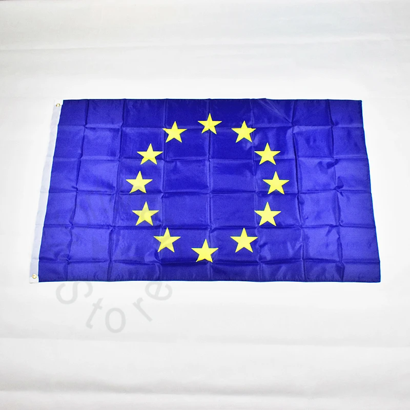 

EU European Union 90*150cm flag Banner Free shipping 3x5 Foot Hanging National flag for meet,Parade,party.Hanging,decoration