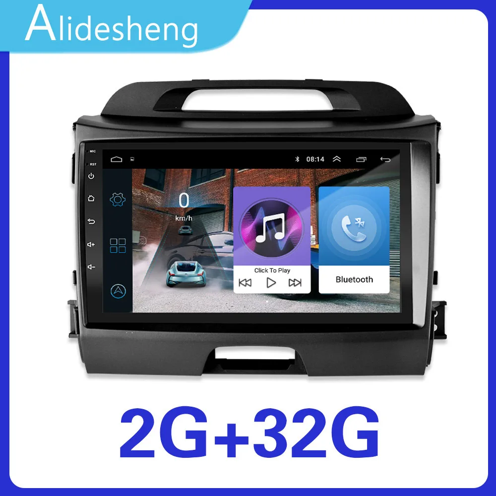 2.5D четыре ядра Android 8,1 Автомобильный мультимедийный DVD плеер для KIA Sportage R 2011 2008- лет gps WiFi радио Bluetooth 2 din - Цвет: I-ZS-Sportage-2G