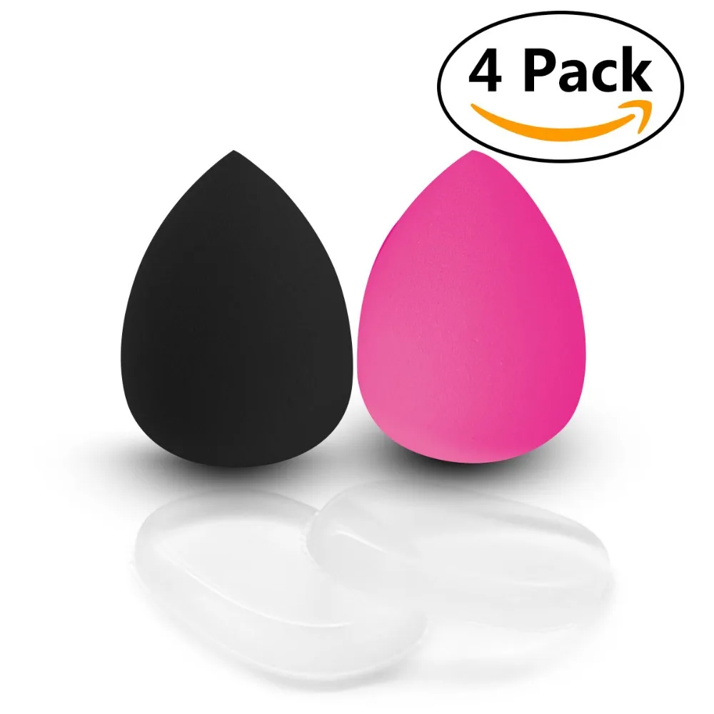 

4 pcs Power Foundation Makeup Cosmetic Sponge Puff Bigger in Water Silicone powder puff Facial Beauty Tools