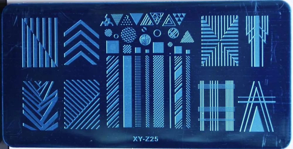

New Summer Designs 1Pcs 6*12CM Stripe Pattern Nail Art Stamping Plates DIY Stamping Nail Image Templates Manicure Nail Stamps