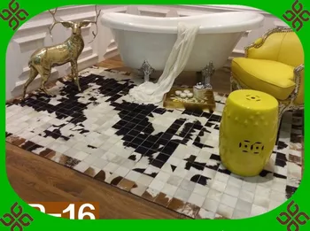 

2018 free shipping 100% natural genuine cow leather quadrant shower mats