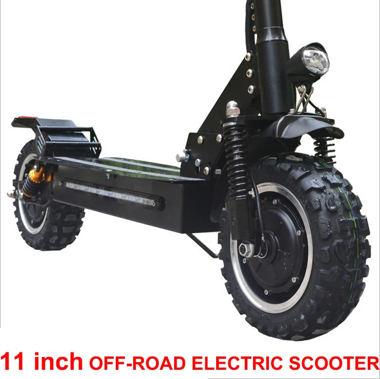 11 дюймовый Электрический скутер 60V3200W, мощный беговой велосипед, максимальная скорость 65 км/ч, электрический скейтборд для занятий спортом на открытом воздухе