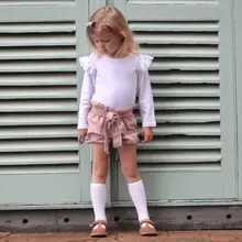 Детские шаровары для маленьких мальчиков и девочек, 5 цветов, шорты, шаровары, трусики с поясом