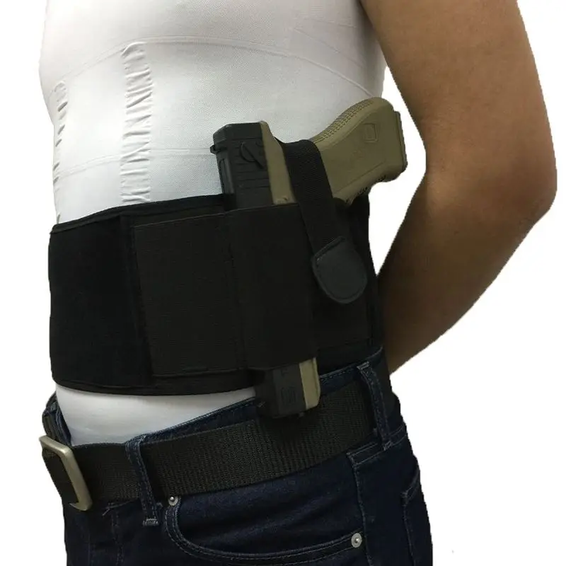 Эластичный пояс для пистолета Glock 17/Colt 1911/HK usp compact / P226 /Beretta с правой или левой