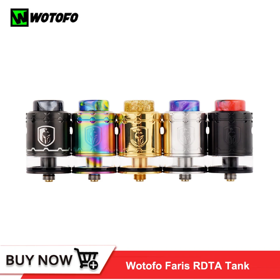 

Original Wotofo Faris RDTA Atomizer 24mm Vape Tank 3ml Vaporizer Rebuilding Dripping 2 in 1 RDA & RDTA Vaporizador 510 Thread