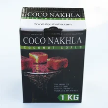 72 шт./кор. Коко Нахла уголь Кокосовый древесный уголь для кальяна аксессуары для кальяна горения углерода кальяна в течение 1 часа Продолжительность