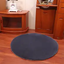 Украшение для дома круглый коврик коврики Искусственный Кролик меховой ковер спальня домашний интерьер Короткие Плюшевые коврики ковры поставки 3ft* 3ft