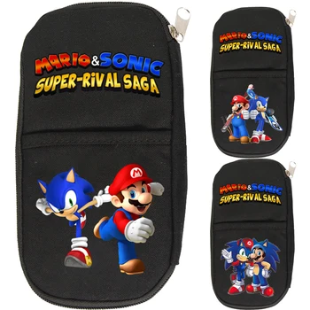 

Mario & Sonic Pencil Case Cute Stationery Bag Boys Girls Back to School Gift Purse Beautiful Children Boys Girls Cosmetic Cases