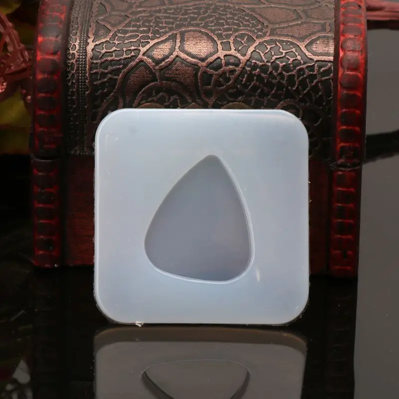 Геометрическая треугольная пластиковая силиконовая форма ювелирный кулон полимерный литой DIY Плесень JUL3