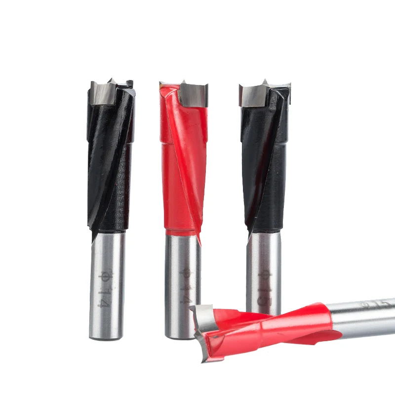 HUHAO 1pc 10mm-18mm wood drill bit 70mm length router bit row drilling for boring machine Gang drills for wood Carbide endmill