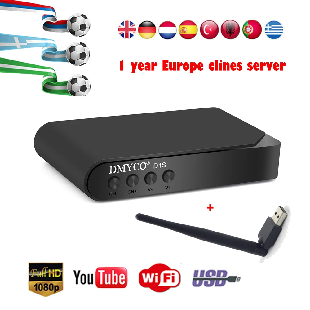 HD DVB S2 Satellite Receiver full 1080p Receptor D1S Decoder Support