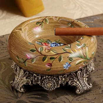 

European style retro personality ashtray luxury Home Furnishing living room office decoration crafts American ornaments