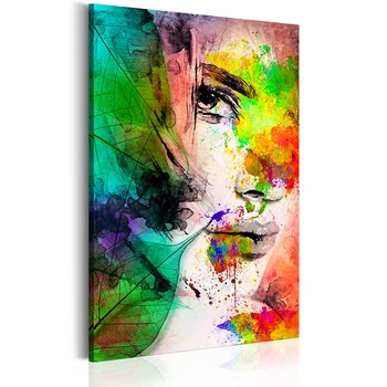 

DIY Framed Canvas Paint Modern Fashion Canvas Painting Sexy Girl Posters and Prints Wall Art Picture for Living Room Home Decor