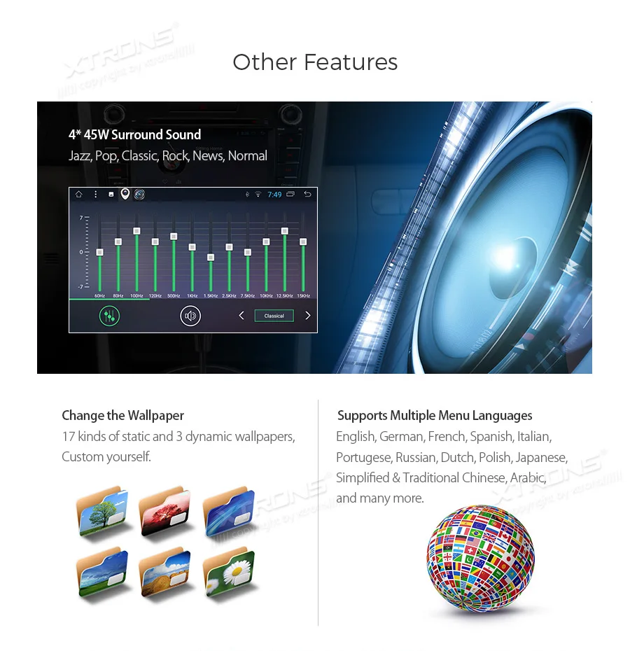 Top 7" Android 8.1 OS Car DVD Multimedia GPS Radio for Mazda CX-7 2007 2008 2009 2010 2011 2012 with Split Screen Function Support 20