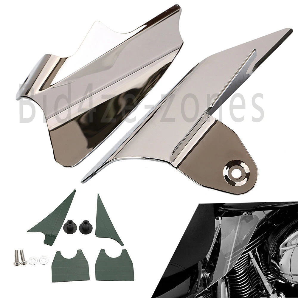 

Motorcycle Reflective Chrome Saddle Shield Air&Heat Deflector For Harley Touring Electra Street Road Glides Road Kings 97-07