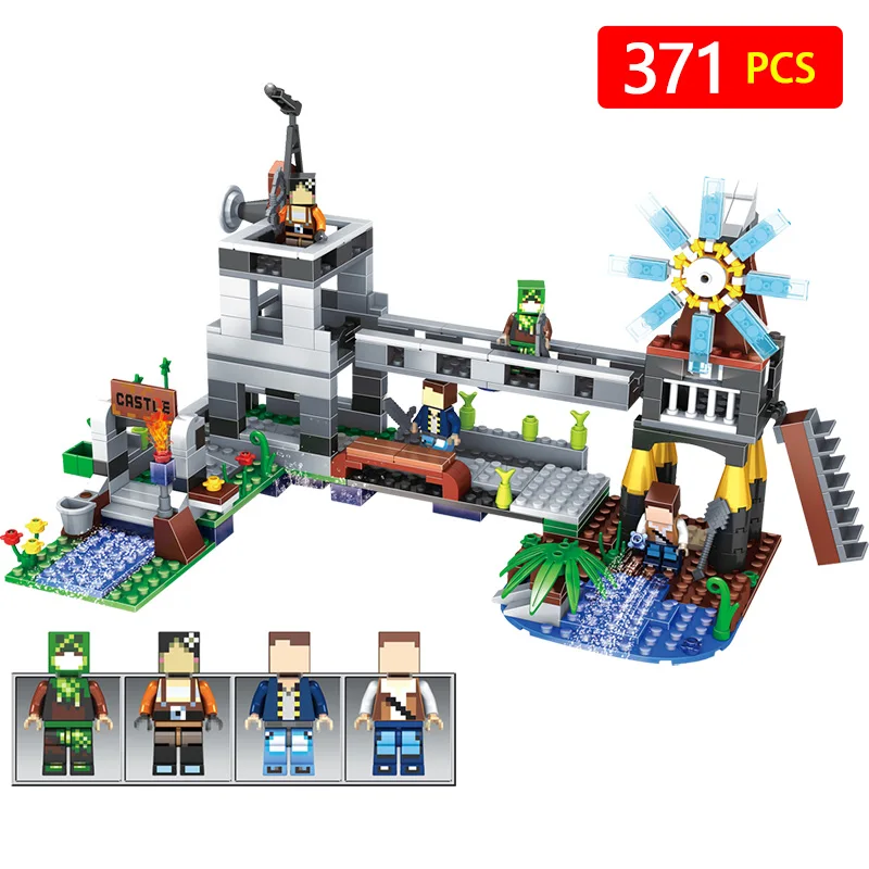 

Battlefield windmill fortress Model Figures Building Blocks Compatible With LegoINGLYs Minecrafted children birthday gift