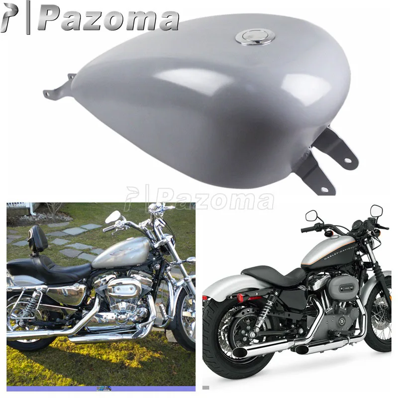 3.3 Efi Motorcycle Metal Tanks W/ Fuel Tank Cap For Harley Sportster Xl