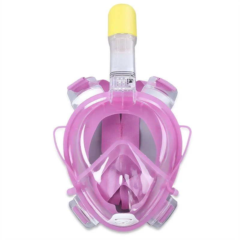 RKD маска для дайвинга на все лицо, маска для подводного плавания, анти-туман, маска для подводного плавания, унисекс, одежда для плавания и подводного плавания, оборудование для дайвинга, новинка - Цвет: PINK L