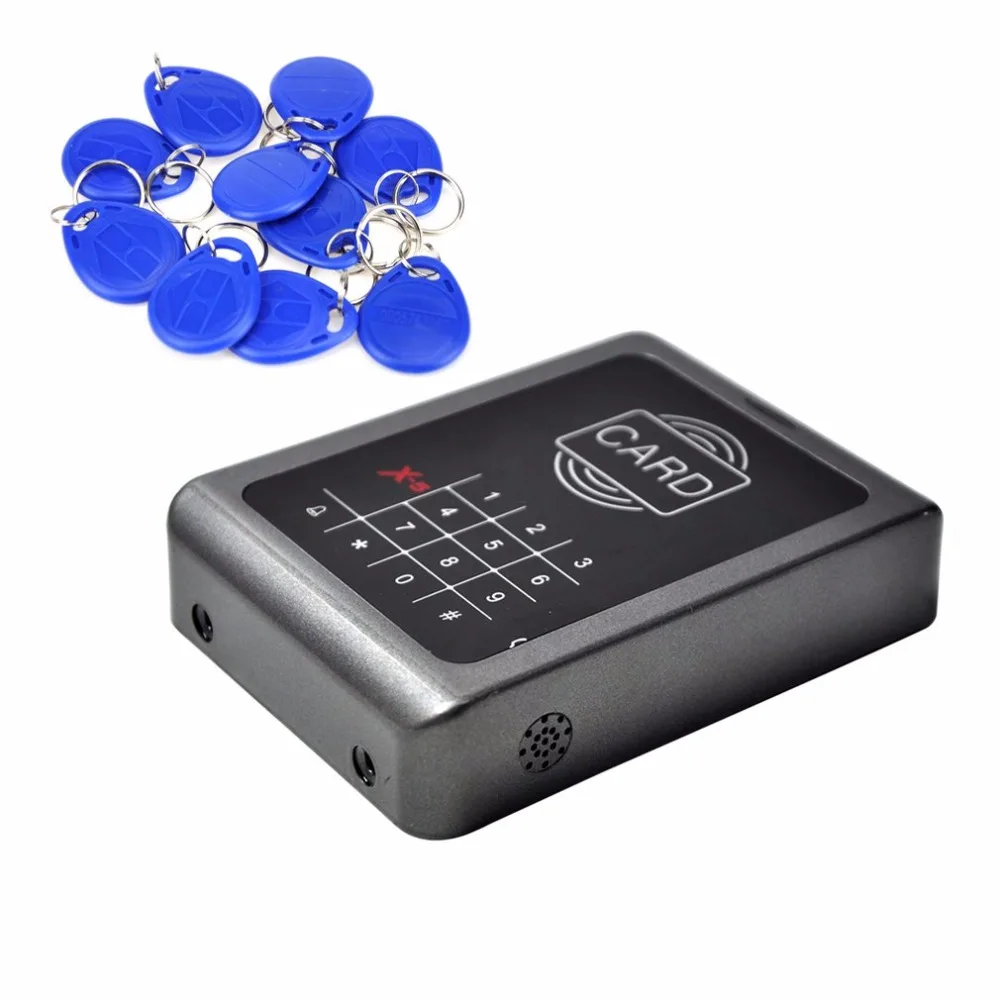 

X5-ID Card Access Control+10 PCS ID Card Kit Single Door Access Control System Kit Support Wiegand26 Reader For Home Office